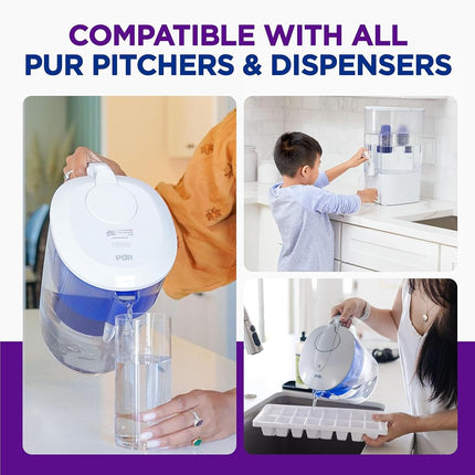 PUR Water Pitcher Replacement Filter (Pack of 2), Blue – Compatible with All PUR Pitcher and Dispenser Filtration Systems, PPF900Z