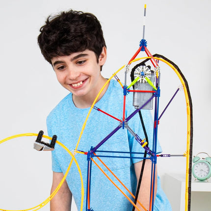 K'NEX | Amazin' 8 Coaster | Construction Set for Boys and Girls, Theme Park, Roller Coaster, 448 Piece Kids Building Set for Children Ages 7+ | Basic Fun 80216