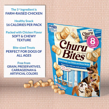 INABA Churu Bites Chicken with Salmon 6packs, 96 Grams