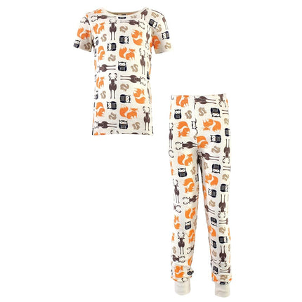 Hudson Baby Unisex Cotton Pajama Set, Forest, 5 Toddler