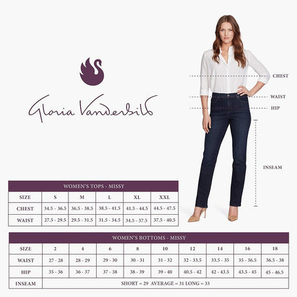Gloria Vanderbilt Women's Amanda Classic Tapered Jean, Portland, 18 Short