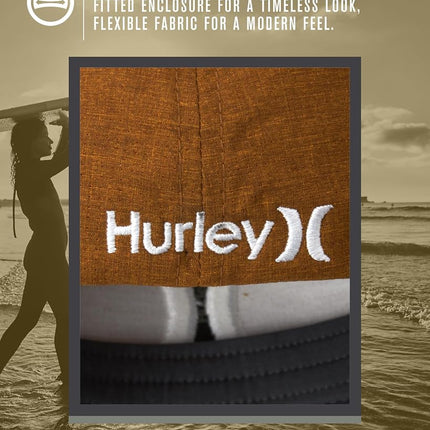 Gorra de béisbol ajustada Hurley de hombre - Phantom Flexfit, Mantra Orange, Pequeña-Mediana