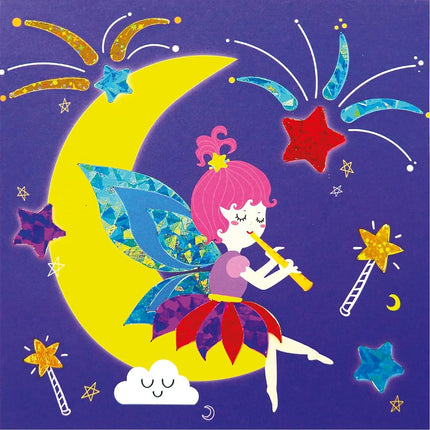 C.S.Kids My Magic World DIY 3-in-1 Sparkle Art Set for Kids (12 Sparkly Creative Arts and Crafts Projects : Glitter/Sequin/Foil Art) Handcraft/Handmade/Creative Art, Multi Colour, BS12
