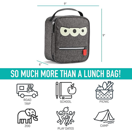 Fit & Fresh Novelty Insulated Kids Lunch Box, Alien, Unisex