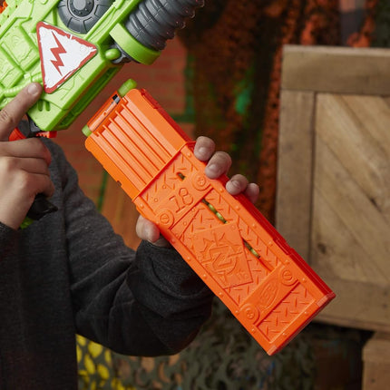 Revoltinator Nerf Zombie Strike Toy Blaster with motorized Lights Sounds & 18 Official Darts for Kids, Teens, & Adults