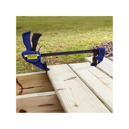 IRWINQUICK-GRIPOne-Handed Bar Clamp, Medium-Duty, 12", 1964718