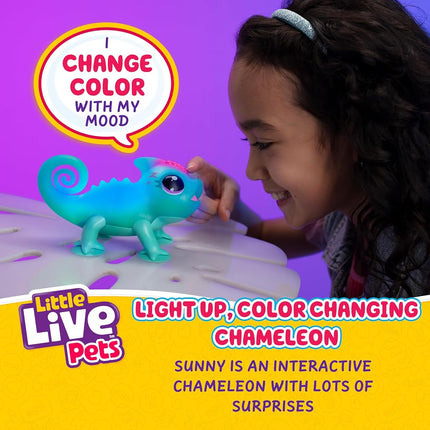 Little Live Pets - Nova The Bright Light Chameleon, Interactive Color Change Up Toy, 30+ Sounds and Emotions, So Many Moods, Repeats Back, Beat Detection (Batteries Included, For Kids Ages 5+), 26365