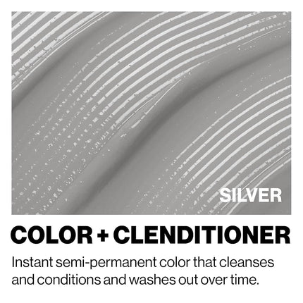 Keracolor Clenditioner Color Depositing Conditioner Colorwash, Silver, 12 fl. oz.