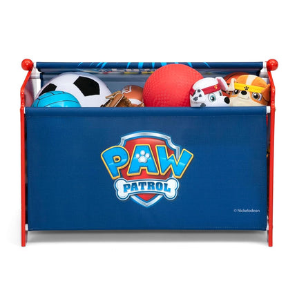 Delta Children PAW Patrol Toy Box Toy Box with Retractable Fabric Top, Blue