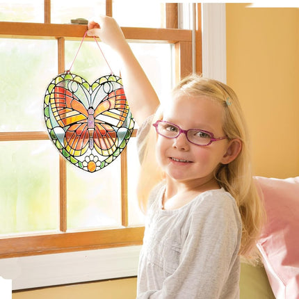 Melissa & Doug Stained Glass Made Easy Activity Kit: Butterfly - 140+ Stickers