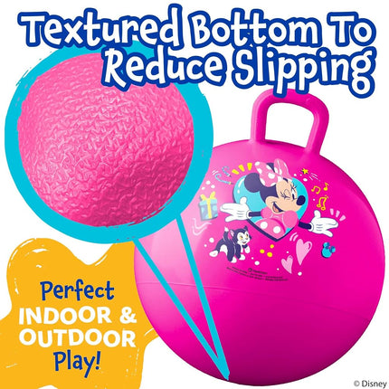 Hedstrom Hopper Ball, Jumping Ball for Kids, Inflates up to 15", Minnie Mouse