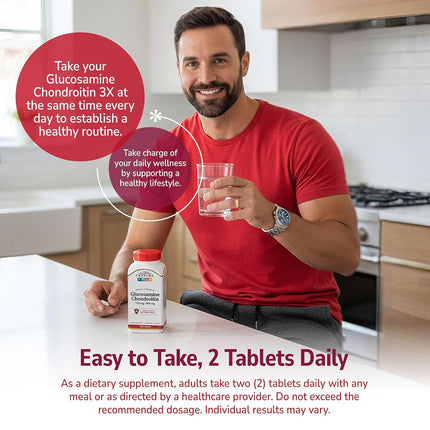 21st Century Glucosamine Chondroitin 750/600mg - Triple Strength, Tablets, 150 Count