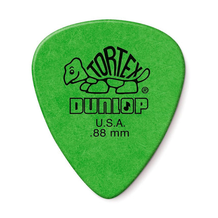 Dunlop 418R Tortex Guitar Picks (pack of 72) - Green 0.88mm
