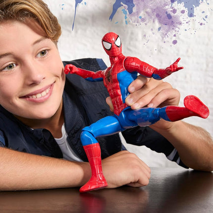 Marvel Spider-Man Titan Series Action Figure, 30-cm (12 inch) Super Hero Toys for Children Ages 4+, Red