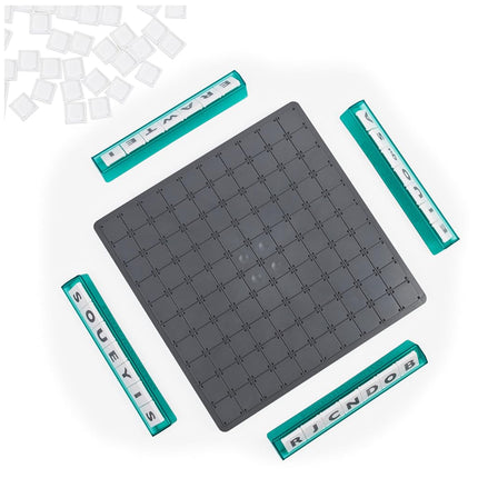 Upwords, Fun and Challenging Family Word Game with Stackable Letter Tiles, for Aged 8 and Up