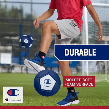 Champion Multi-Sport Foam Ball Set for Kids (3-Pack), Soft PU Mini Soccer, Basketball & Football, with Durable Foam Build, Safe for Backyard, Playground, School, and Indoor Play