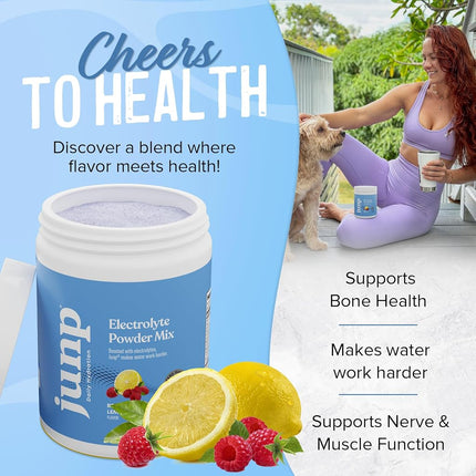 JUNP Hydration Electrolyte Powder (90 Servings, Berry Lemonade)