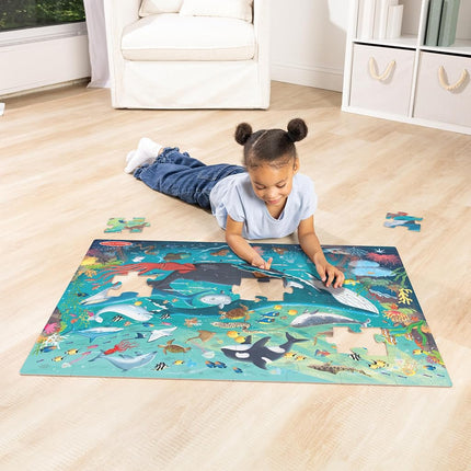 Melissa & Doug New! Underwater 48pc Floor Puzzle