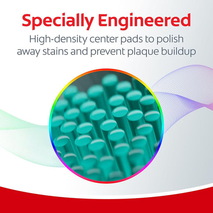 Colgate Total Active Prevention Foaming Clean Soft Toothbrushes, Soft Bristle Toothbrush Pack for Plaque Removal, Helps Reach Deeper Along The Gumline and Between Teeth, White, 2 Pack