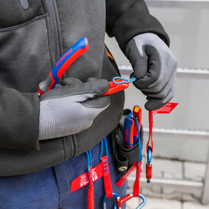 KNIPEX 25 02 140 Long Nose Pliers with Cutter-Comfort Grip