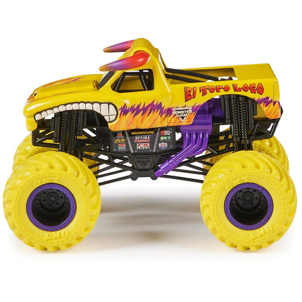 Monster Jam, Official El Toro Loco Monster Truck, Collector Die-Cast Vehicle, 1:24 Scale, Kids Toys for Boys and Girls Ages 3 and up