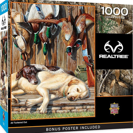 MasterPieces Rompecabezas de 1000 Piezas para Adultos, Familia o Jóvenes - All Tuckered Out - 19.25"x26.75"