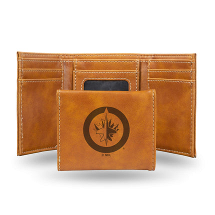 Rico Industries Laser Engraved Trifold Wallet, Win