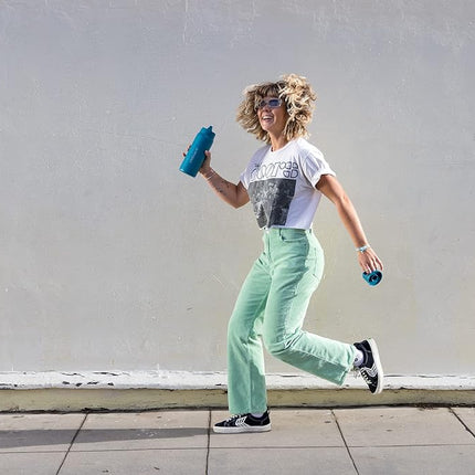 Lifestraw Go Series 2.0 Stainless Steel Water Bottle with Filter, Laguna Teal, 700 ml Capacity