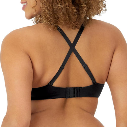 Maidenform Women's One Fabulous Fit 2.0 Tailored Demi Bra Half Cup, Black, 36D