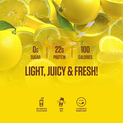 Ryse Clear Whey Isolate Protein Powder, Country Time Lemonade, 22g