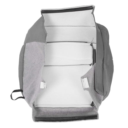 ECOTRIC Funda de asiento de tela inferior del lado del conductor delantero izquierdo gris compatible con Ford F-150 F150 STX XL 2004-2008