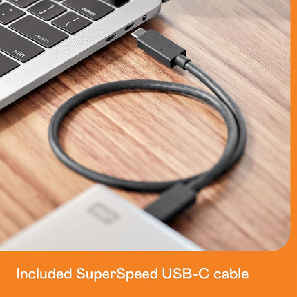 WD 6TB My Passport Ultra for Mac, portable external hard drive, USB-C, Mac Compatible, portable external storage, software with defense against ransomware, backup and password protection, Silver