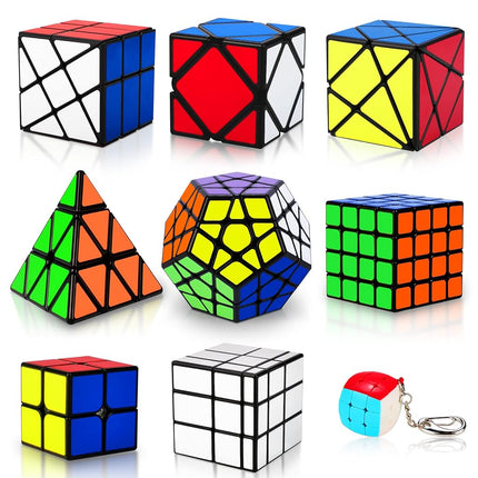 Speed Cube Set, Puzzle Cube,9 Pack Magic Cubes Pyr