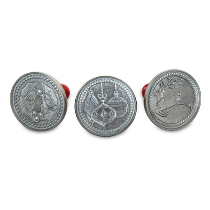 Nordic Ware Yuletide Cookie Stamps (Set of 3), Stu