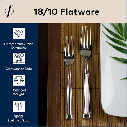 Fortessa Doria Stainless Steel 20 Piece Flatware Set