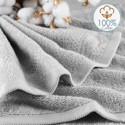 Hearth & Harbor 100% Ring Spun Cotton Washcloths 12 Pack - Washcloth for body and face, High Absorbent and Soft 33x33 cm Body Wash Cloth, Quick Dry - Black Washcloths