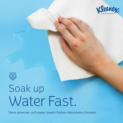 Kleenex 01701CT Hand Towels, POP-UP Box, Cloth, 9 x 10 1/2, 120 Per Box (Case of 18)