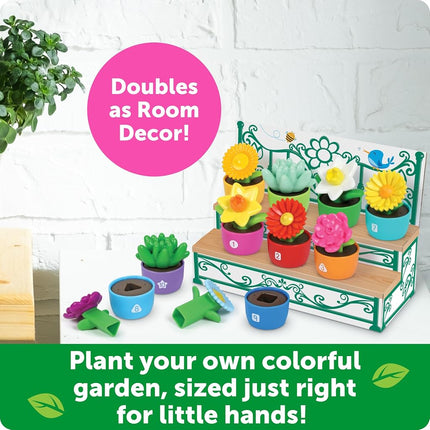 Learning Resources Shape & Colour Garden, Flower Toy for Toddlers, Sorting and Stacking Toys, Travel Toy, Sensory Toys, Ages 18mths +
