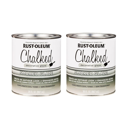 Rust-Oleum 315883-2PK Chalked Decorative Glaze, 30