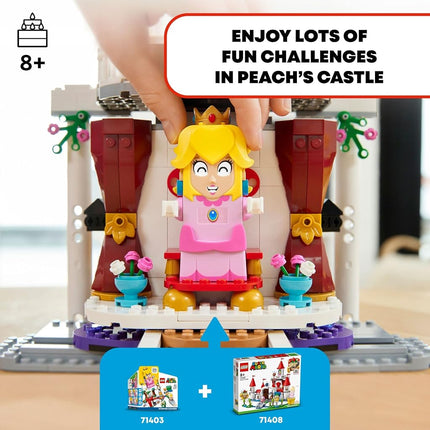 LEGO Super Mario Peach�s Castle Expansion Set 71408, Buildable Game Toy, Gifts for Kids Aged 8 Plus with Time Block Plus Bowser and Toadette Figures, to Combine with Starter Course