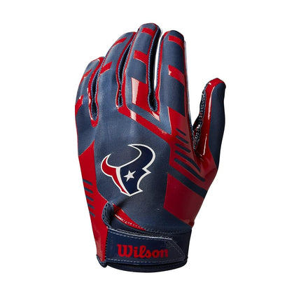 Wilson NFL Stretch Fit Football Gloves - Adult, Houston Texans