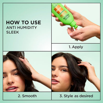 Garnier Fructis Style Anti-Humidity Smoothing Milk for Frizzy Hair, 5.2 Ounce Bottle, 3 Count