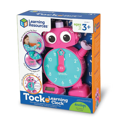 Learning Resources LER2385P Tock The Learning Clock Toy, Pink