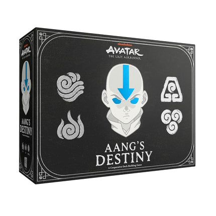 USAOPOLY Avatar The Last Airbender: El destino de Aang, juego de mesa cooperativo de construcción de mazos para 2 a 4 jugadores a partir de 10 años