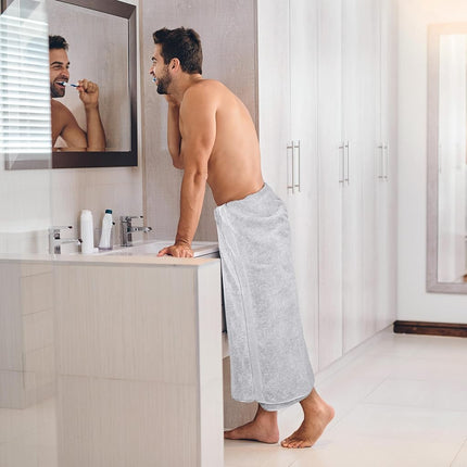 Utopia Towels - Premium Jumbo Bath Sheet (90 x 180 cm, 2 Pack) - 100% Ring Spun Cotton Highly Absorbent and Quick Dry Extra Large Bath Sheet - Super Soft Hotel Quality Towel (Silver)