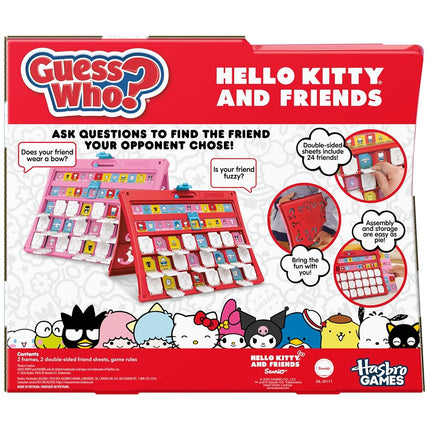 Guess Who? Hello Kitty and Friends Edition Game | Officially Licensed Sanrio Games for Kids | 2 Players | 15 Mins. | Travel Friendly | Ages 6+