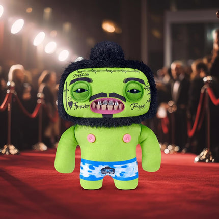 Fuggler Fugg Stars 9-Inch Plush Toy (Rhymer Mcslimer) by ZURU – Funny Ugly Monster Stuffed Animal with Human-Like Teeth, Collectible Plush for Kids, Tweens, Teens, Adults & Plush Fans