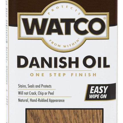 Watco 242221 Danish Oil Wood Finish, Low VOC, Pint