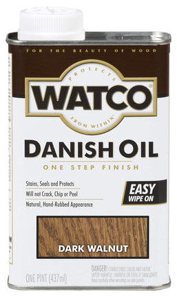 Watco 242221 Danish Oil Wood Finish, Low VOC, Pint