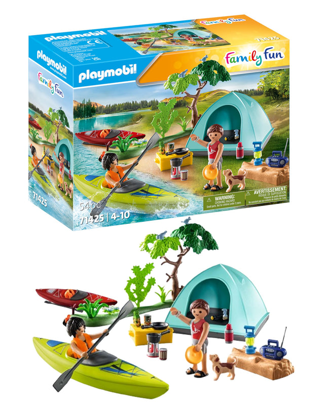 Playmobil 71425 Family Fun Campsite with Campfire,